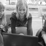 hipster girls working hipster girls working